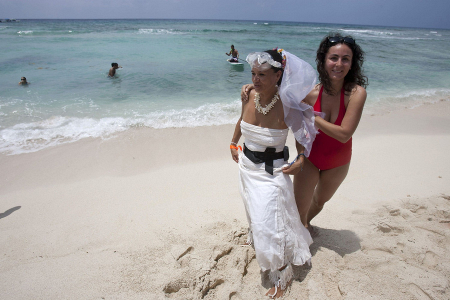 Подводная свадьба в Мексике2