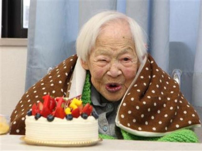 Старейший житель Земли японка Окава отметила 116-й день рождения0