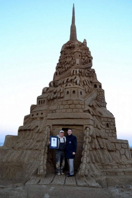 Самый большой песчаный замок: 11,63 м